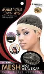Qfitt Silicone Band Mesh Wig & Weave Cap # 5006 Beige