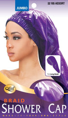 Qfitt Jumbo Braid Shower Cap #195 Assorted