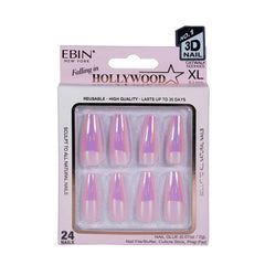 EBIN Press-On Nails Falling in Hollywood - Catwalk #NN3DH003 X-Long