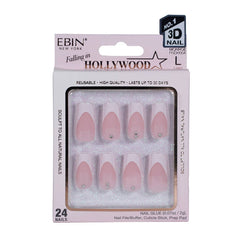 EBIN Press-On Nails Falling in Hollywood - Monroe #NN3DH004 Long