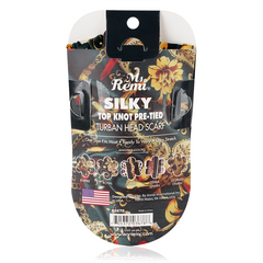 Ms. Remi Silky Top Knot Pre-Tied Turban Head Scarf - Assorted #3678