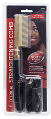 Hot & Hotter Electrical Straightening Comb Medium Curved Teeth #5531