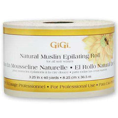GiGi Natural Muslin Epilating Roll For Soft Wax - 3.25" x 40 yards