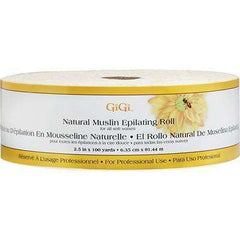 GiGi Natural Muslin Epilating Roll For Soft Wax - 2.5" x 100 yards