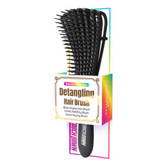 Touch Down Detangling Hair Brush - Black