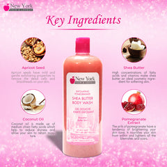 New York Fair & Lovely Exfoliating Pomegranate Shea Butter Body Wash