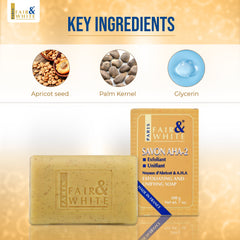 Fair and White AHA Exfoliating Soap 200gr