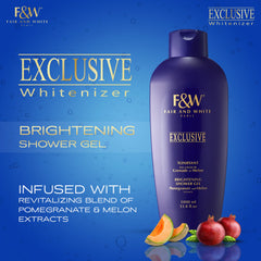 Fair and White Exclusive Shower Gel Pomegranate and Melon extracts 1000 ml
