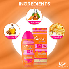 Fair and White So Carrot Brightening Lotion With carrot Oil 500ml