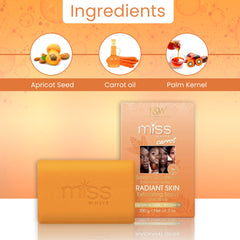 Fair and White Miss White Carrot Exfoliating Soap Tonic Scrub - 7 oz / 200 g