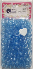 Tara Medium Hair Beads Jumbo Pack - Crystal Blue w/ Silver Glitter #ZQ09368