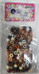 Tara Hair Beads - Brown Tone Mix #ZQ72223