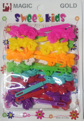Sweet Kids Hair Barrettes - Basket Of Flowers Assorted #5108AS
