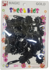 Sweet Kids Hair Barrettes - Small Daisy Black #5094BK