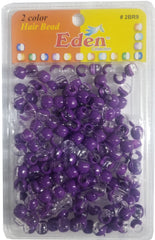 Eden Hair Beads Jumbo Pack - 2 Color Clear & Purple # BR89C/PUR