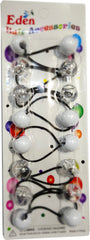 Eden Hair Baubles - Clear & White #LB20CW