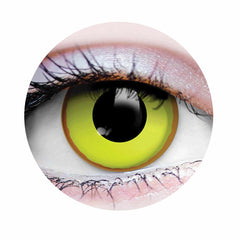 PRIMAL ® Nightcrawler - Neon Yellow with Orange Rim Color Contact lenses
