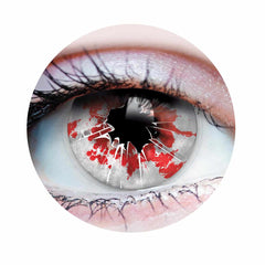 PRIMAL® Shatter - Red & Black Colored contact lenses