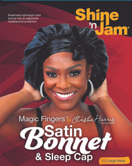 Shine 'n Jam Magic Fingers Satin Bonnet & Sleep Cap