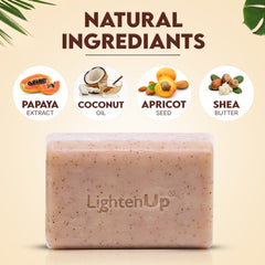 LightenUp Plus Shea Butter Exfoliating Soap 200g / 7.1 fl oz