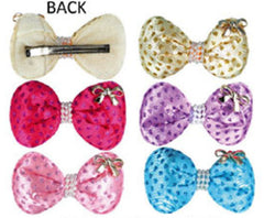 Plush Cotton Stuffed Hair Clips - Assorted #3009