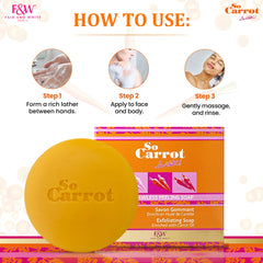 Fair and White So Carrot Flawless Peeling Soap 200gr
