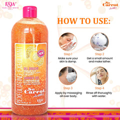 Fair and White So Carrot Exfoliating Shower Gel 940 ml
