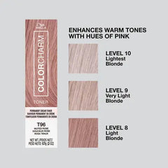 Wella Color Charm Permanent Cream Toner - T96 Muted Rose