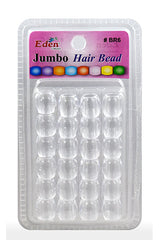 Eden Jumbo Hair Beads - Clear #BR6-C
