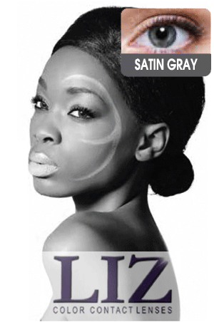 LIZ Color Contact Lenses #3T Satin Gray #18
