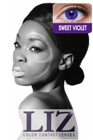 LIZ Color Contact Lenses #3T Sweet Violet #20