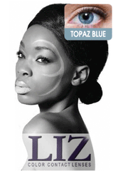 LIZ Color Contact Lenses #2T Topaz Blue #4