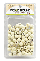 Magic Collection Wood Round Beads - Medium Natural #12816NAT