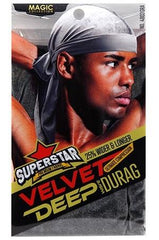 Magic Collection Velvet Deep Wave Durag #4806 Gray