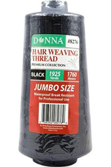 Donna Hair Weaving Thread Jumbo 1760m - Black