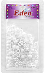 Eden Small Hair Beads - Clear & White #BR2CW