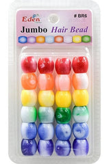 Eden Jumbo Hair Beads - Assorted 2 Tone #BR6WAST