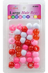 Eden Large Hair Beads - Pink Tone Mix #BR8PNK6