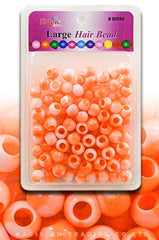 Eden Large Hair Beads Jumbo Pack - Orange Two-Tone #BR89WORA