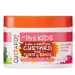 Pink Kids Curl Creation Custard For Twists & Braids
