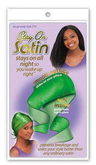 Stay On Satin Tie Up Wrap - Style 774 Assorted