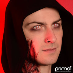 PRIMAL® Shatter - Red & Black Colored contact lenses
