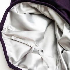 Grace Eleyae Adjustable Kids Slap | Satin-Lined Cap - Purple