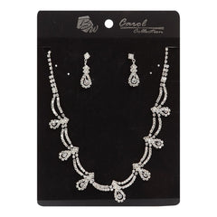 Necklace & Earring Set #274 Silver