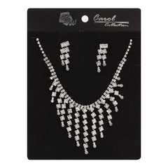 Necklace & Earring Set #258 Silver