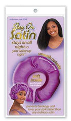 Stay On Satin Tie Bonnet - Style 9799 Assorted