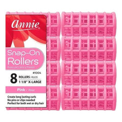 Annie Snap-On Rollers 1 1/8" Extra Large Pink #1004