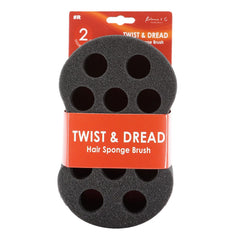 Double Sided Twist & Dread Hair Sponge Brush - R