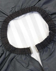 High Quality Cutting Cape with Hook #Barber Man Black & White Stripe