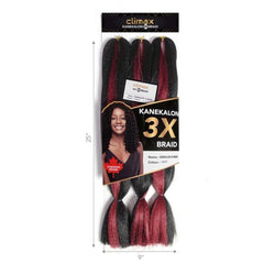 3X Kanekalon Braid 25"